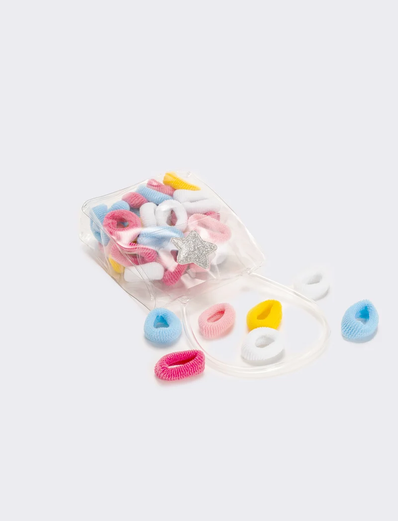 Borsetta per elastici per capelli - Argento