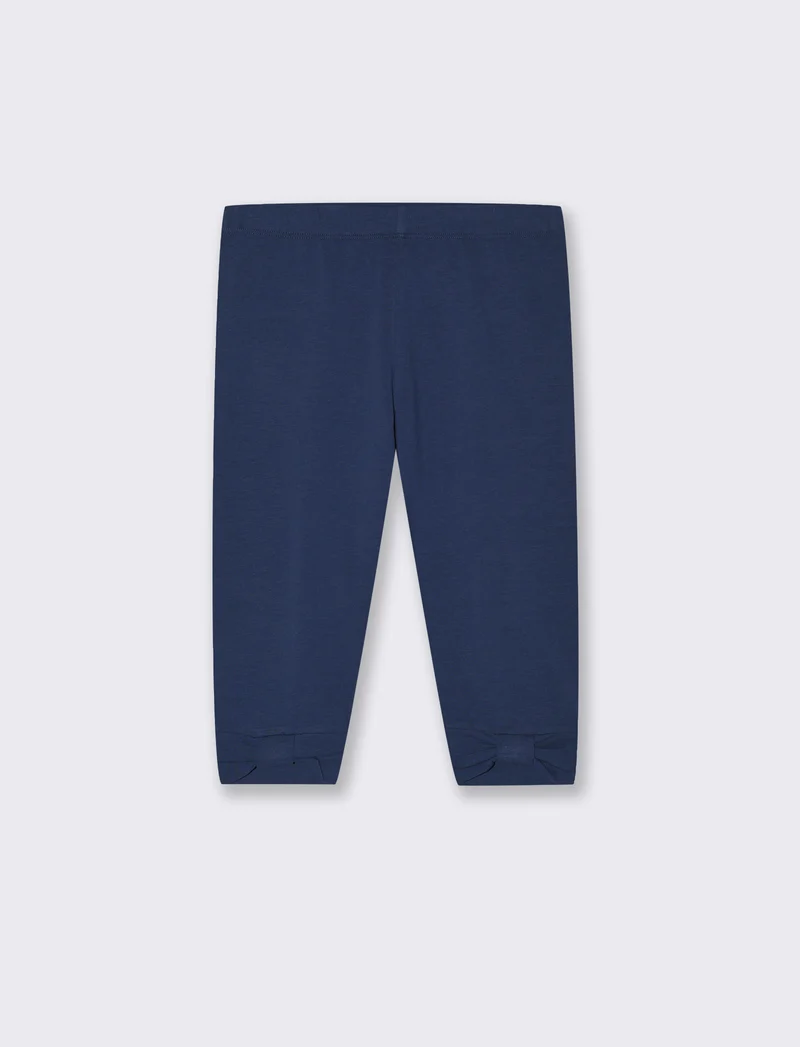 Leggings corto da bambina - Blu