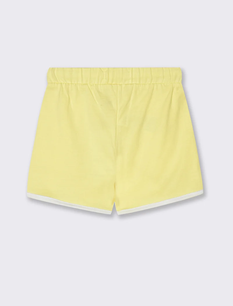 Bermuda con profili da neonato - Giallo