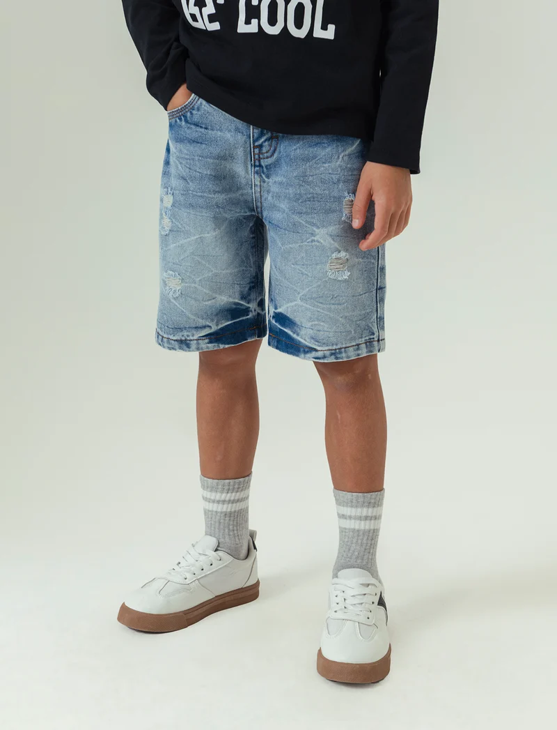 Cargo in denim da bambino - Denim chiaro