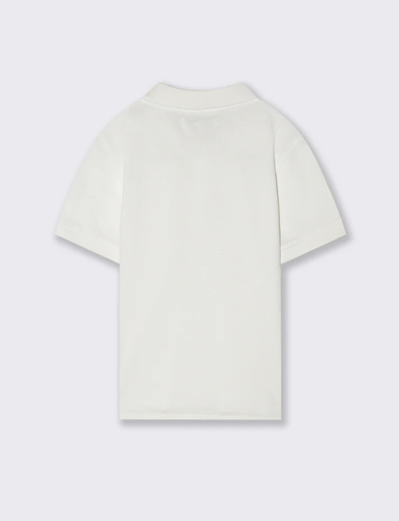 Polo mezza manica da bambino - Bianco