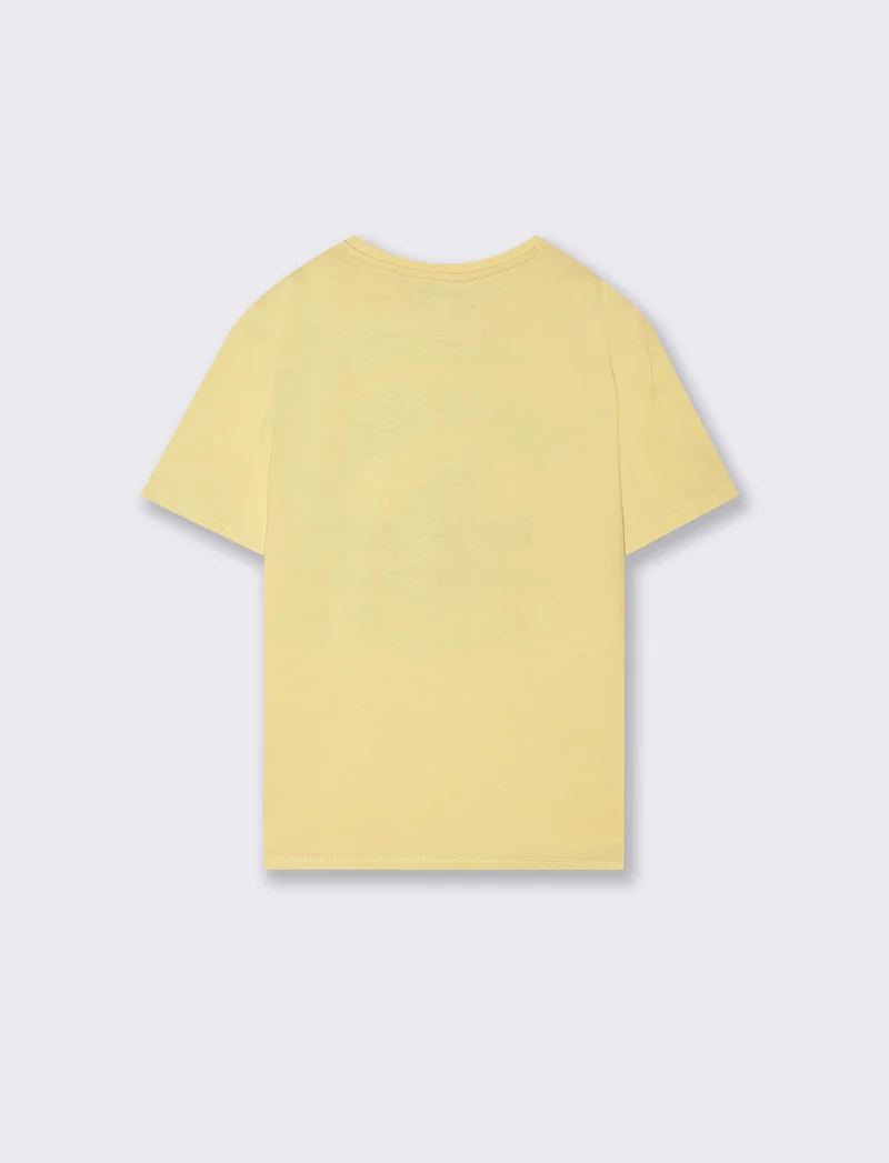 T-shirt con stampa summer da bambino - Giallo