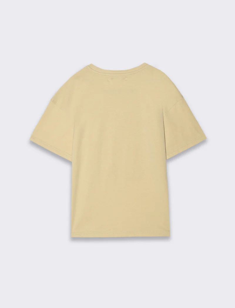 T-shirt loose da bambino - Beige