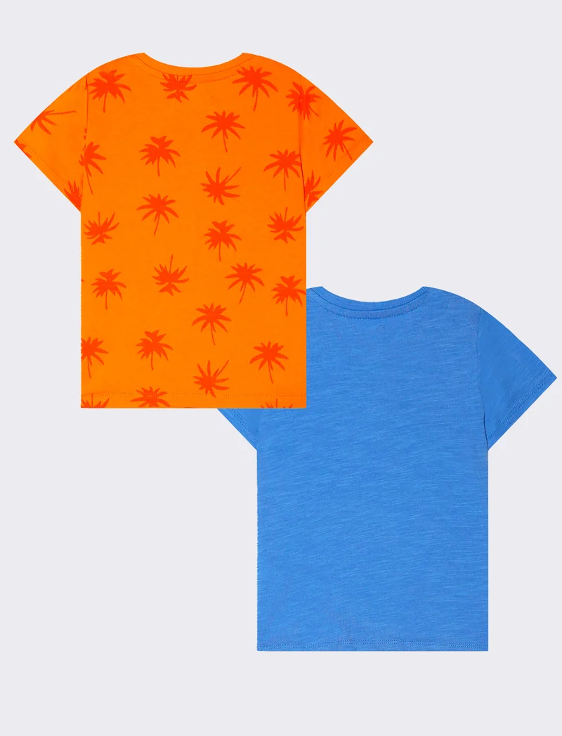 T-shirt 2 pack da neonato - Arancio