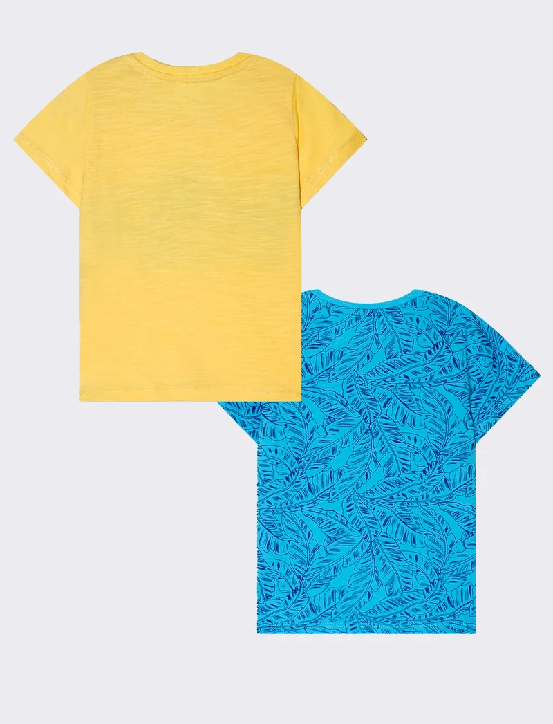 T-shirt 2 pack da neonato - Turchese