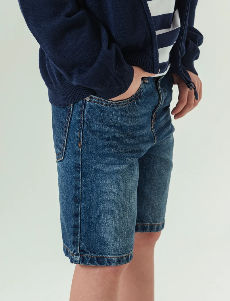 Bermuda in denim da bambino - Denim