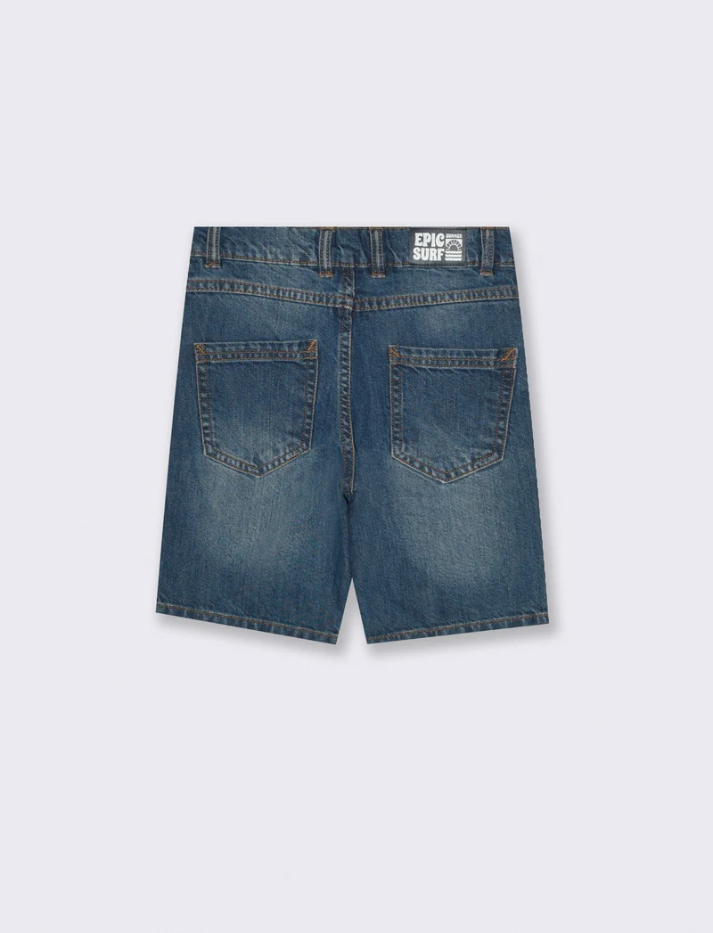Bermuda in denim da bambino - Denim