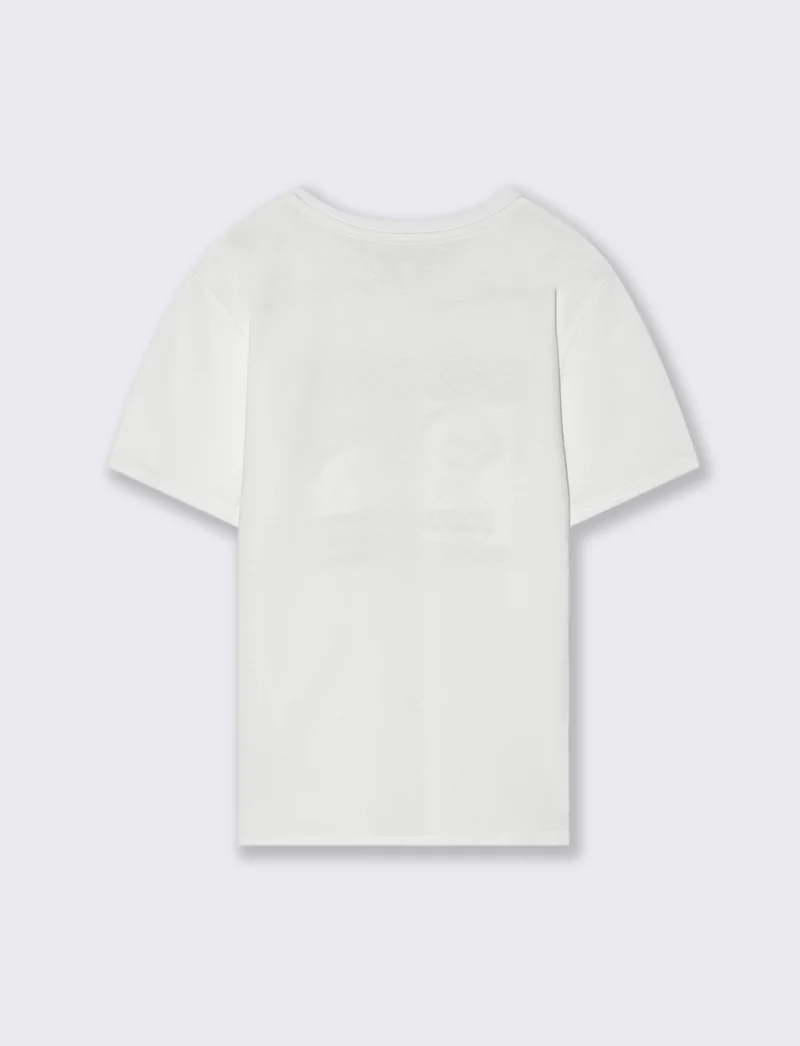 T-shirt coreana da bambino - Bianco
