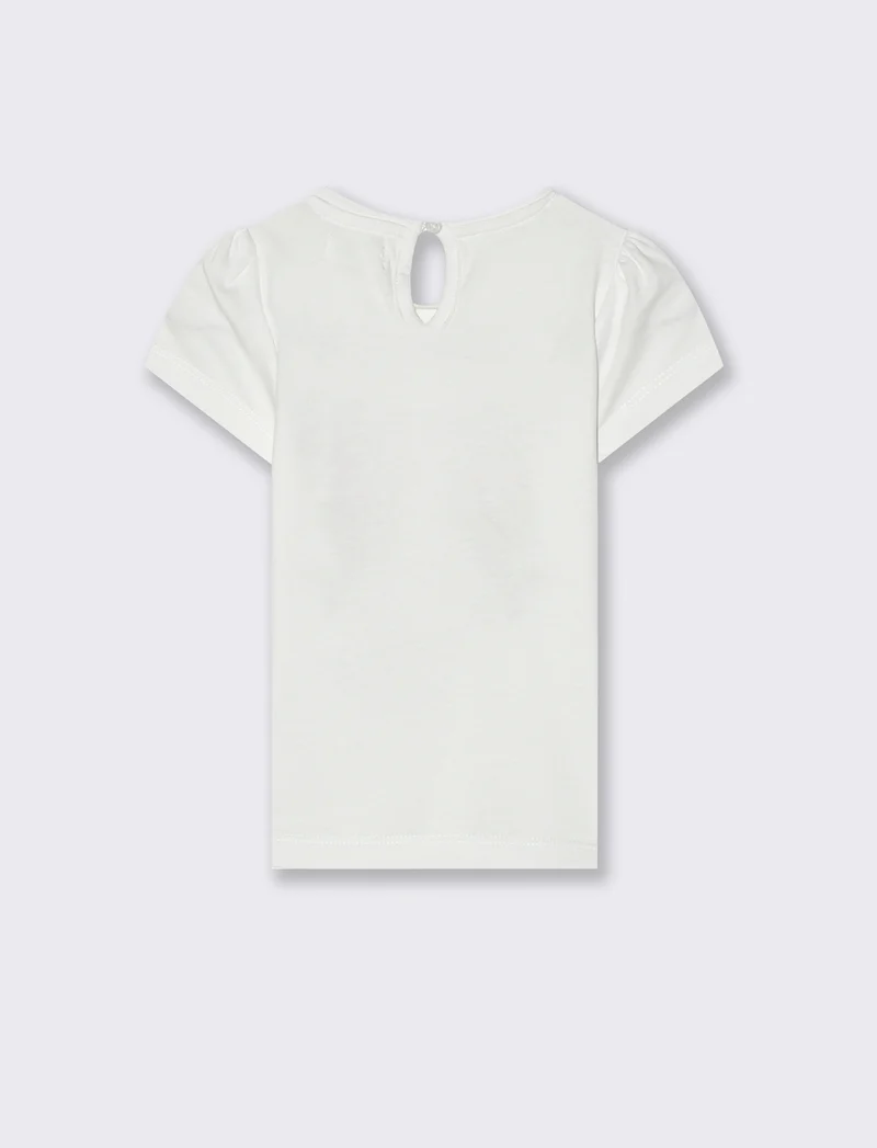 Maglia con stampa da neonata - Bianco