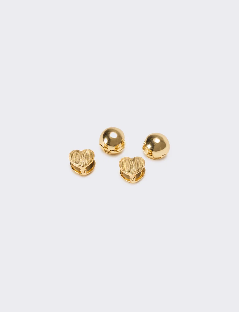 Orecchini donna card 2 paia - Oro