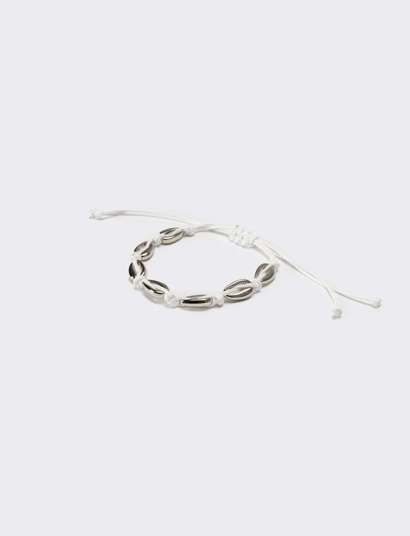 Cavigliera donna con conchiglia - Argento