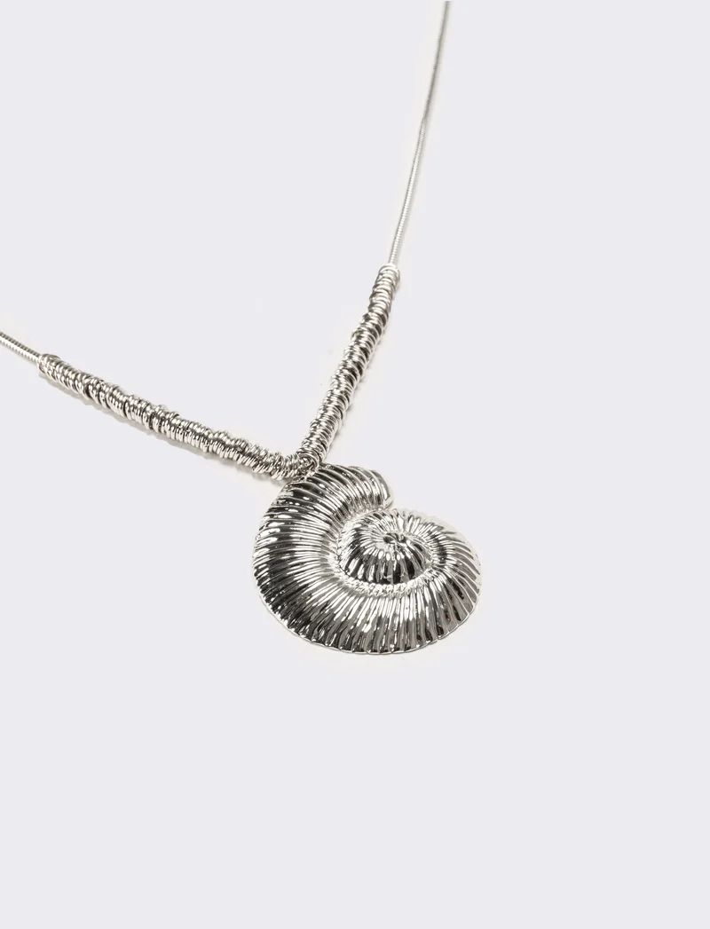 Collana donna con conchiglia - Argento