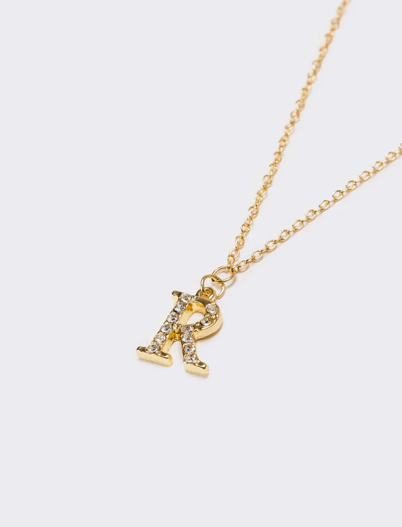 Collana donna con lettera iniziale - Var 6