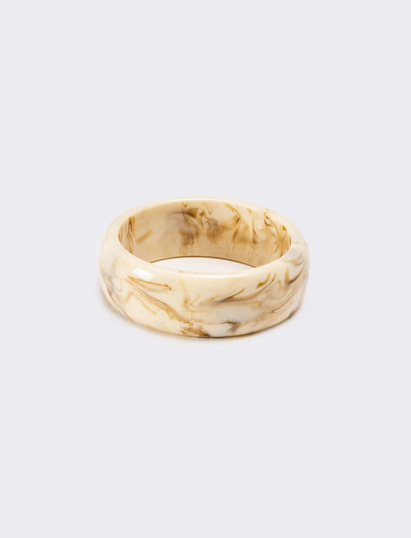 Bracciale donna murble rigido - Beige