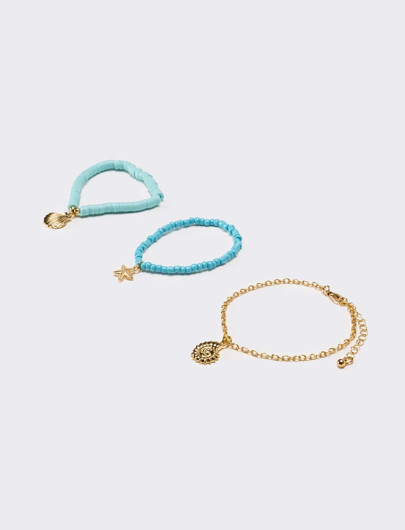 Bracciale donna con soggetti mare - Turchese