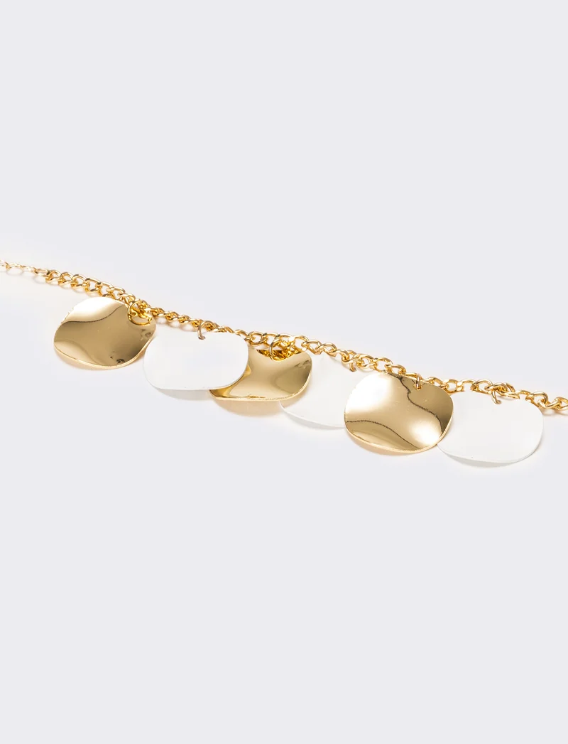 Bracciale donna con ciondoli tondi - Oro