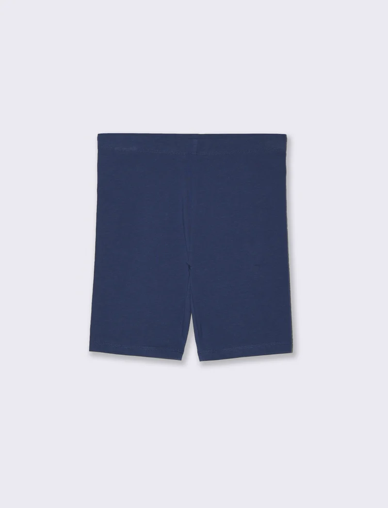 Leggings corto da bambina - Blu