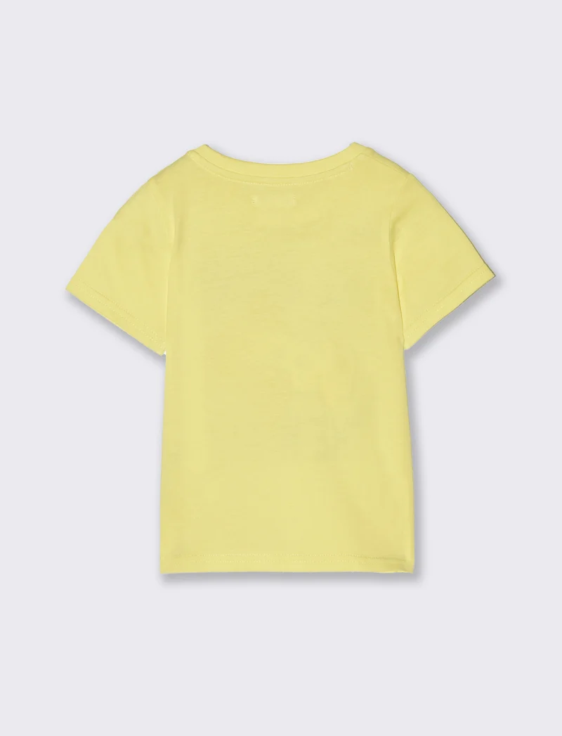 T shirt manica corta da neonato - Giallo