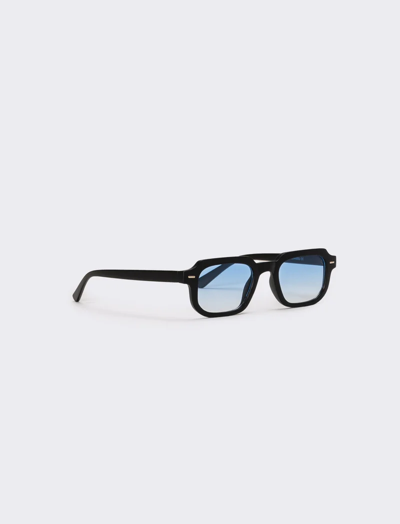 Occhiali uomo con montatura rettangolare - Blu