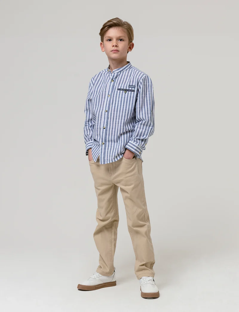 Camicia bastoncino da bambino - Righe