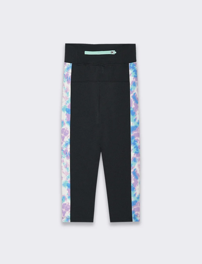 Leggings sportivo da bambina - Nero