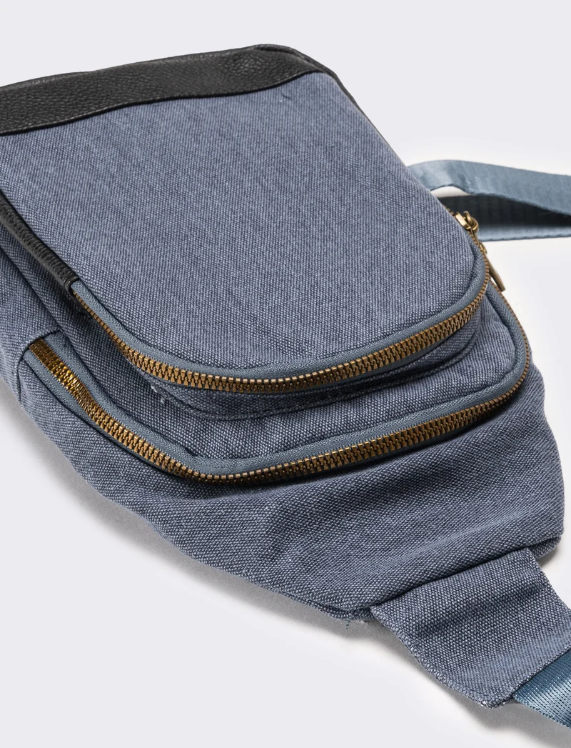 Zaino uomo monospalla - Blu