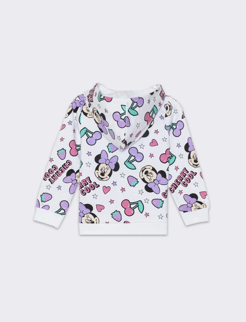 Felpa Minnie con cappuccio da neonata - Fantasia