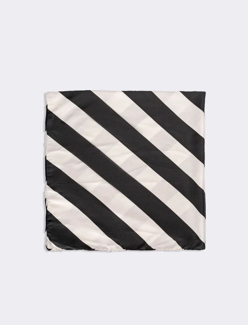 Foulard fantasia optical donna - Nero-bianco