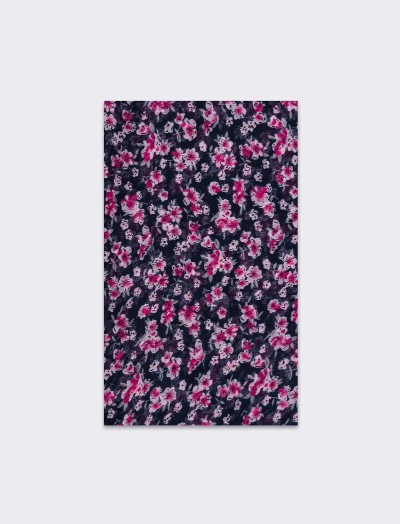 Foulard donna fiorellini - Blu