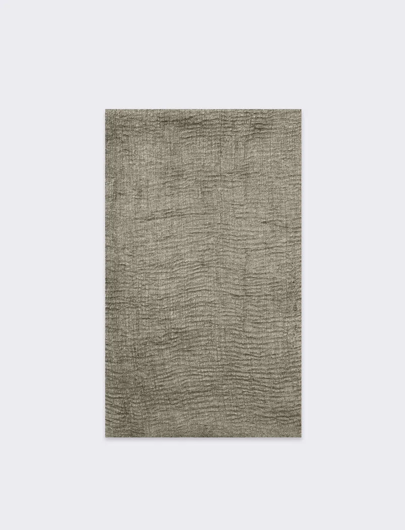 Foulard unito uomo garzato - Verde
