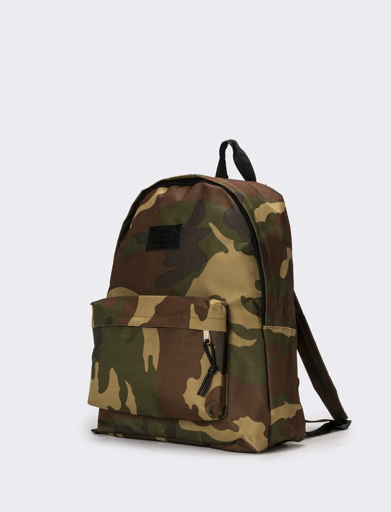 Zaino uomo basic doppia chiusura e tasca - militare