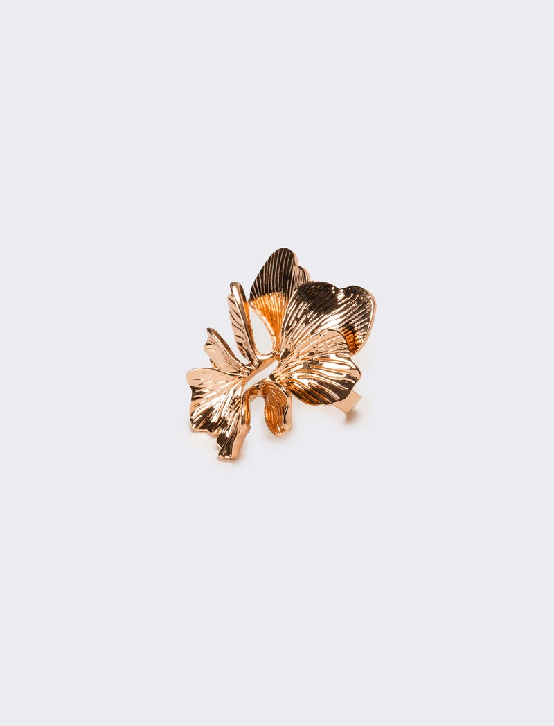 Anello donna con fiore - Rosa