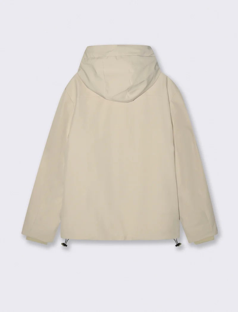 GIUBBOTTO TECNICO CON CAPPUCCIO - Grigio mastice