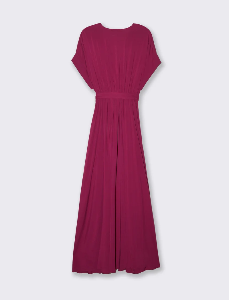 Vestito lungo da donna - Rosso india