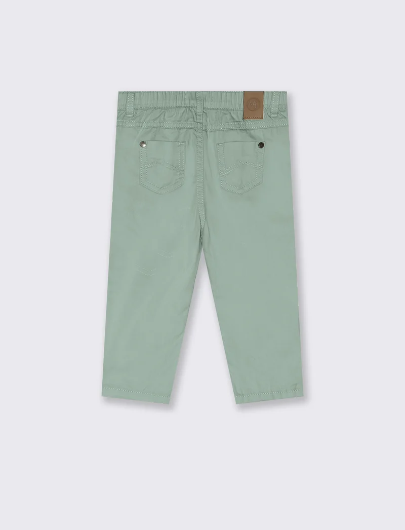 Pantaloni modello regular da neonato - Verde salvia