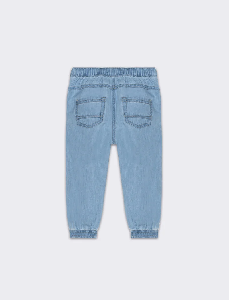 Jeans modello cargo da neonato - Denim chiaro