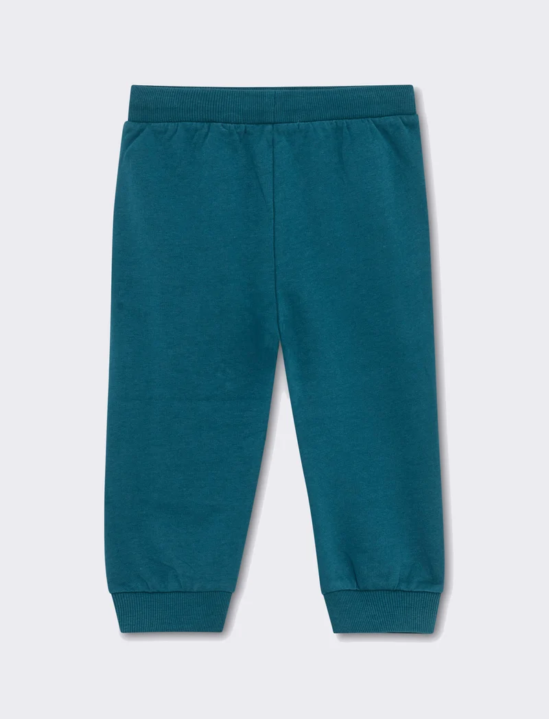 Pantalone sportivo con coulisse da neonato - Verde Ottanio