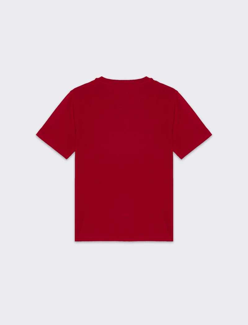 T-shirt basica mezza manica da bambino - Rosso