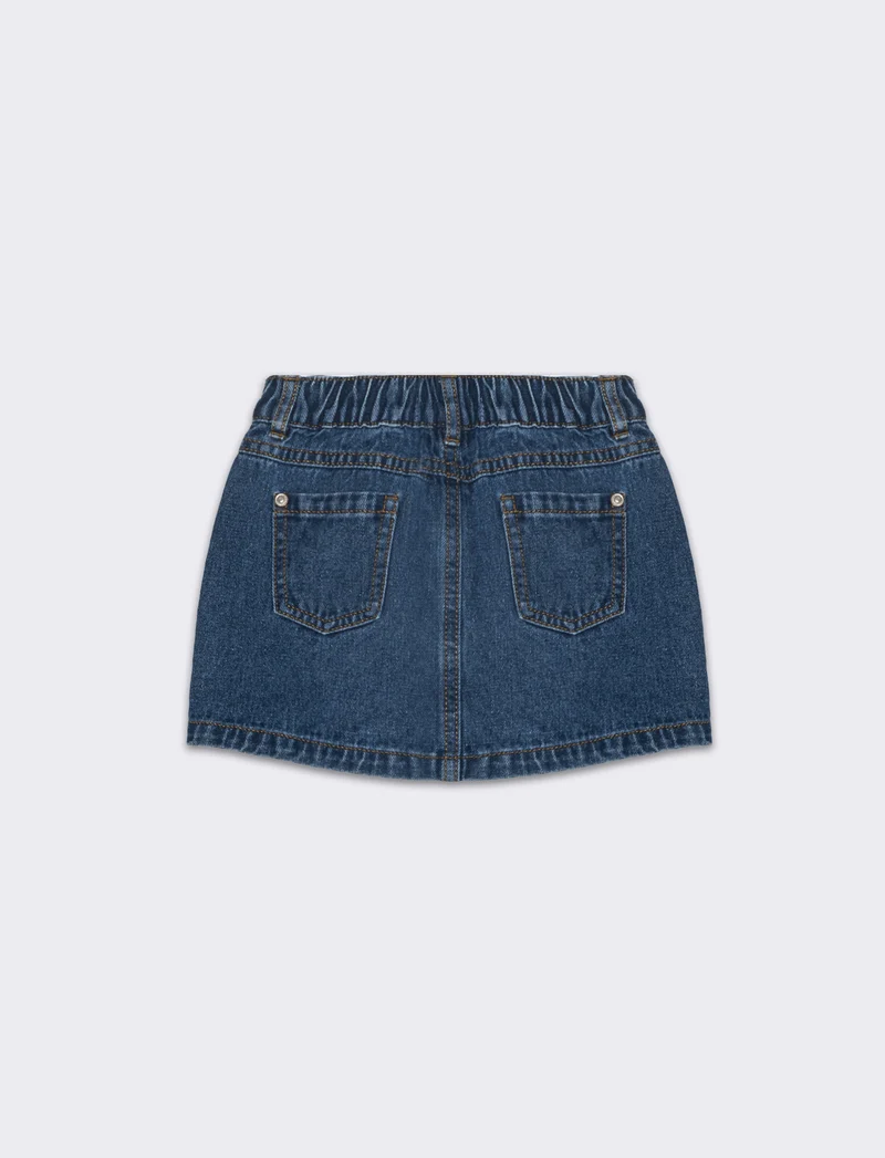 Monigonna in denim da neonata - Denim