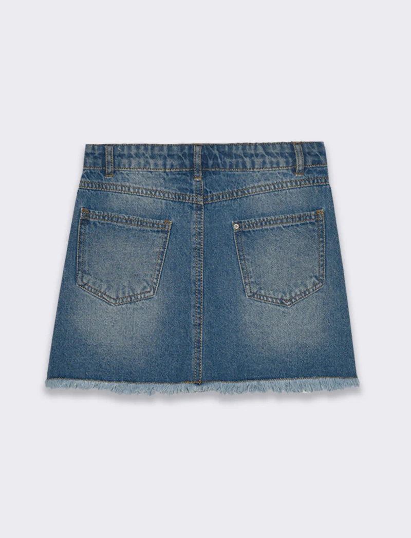 Minigonna in jeans da bambina - Denim