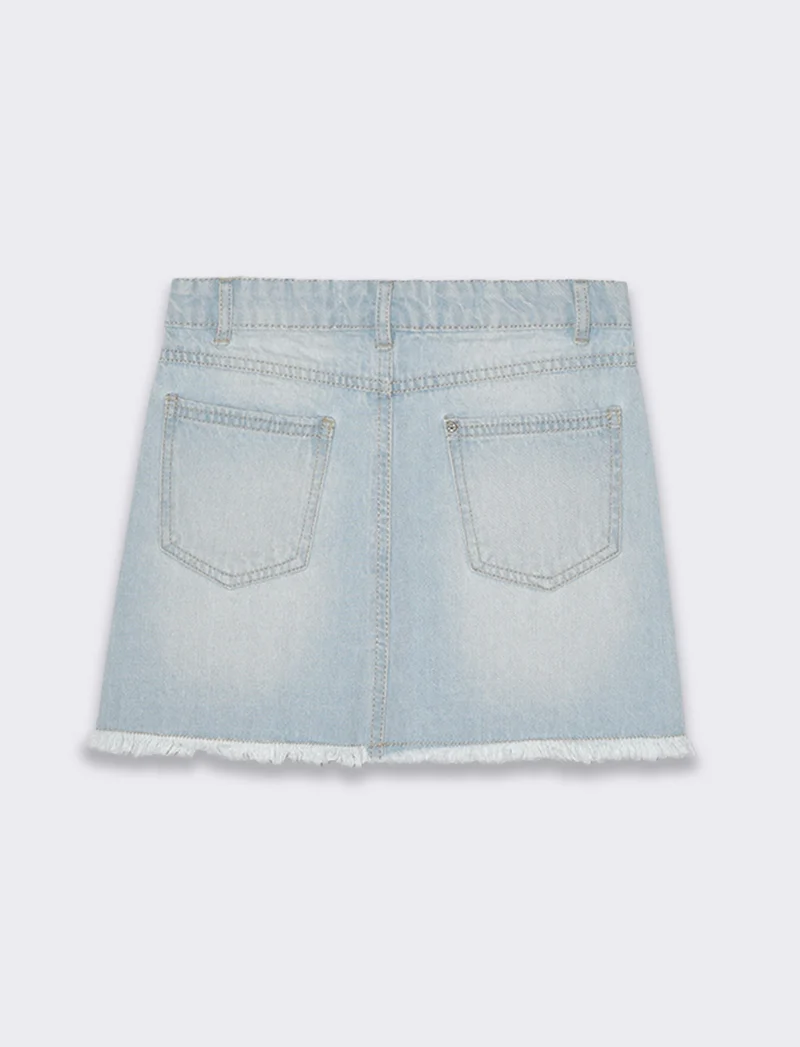 Minigonna in jeans da bambina - Denim chiaro