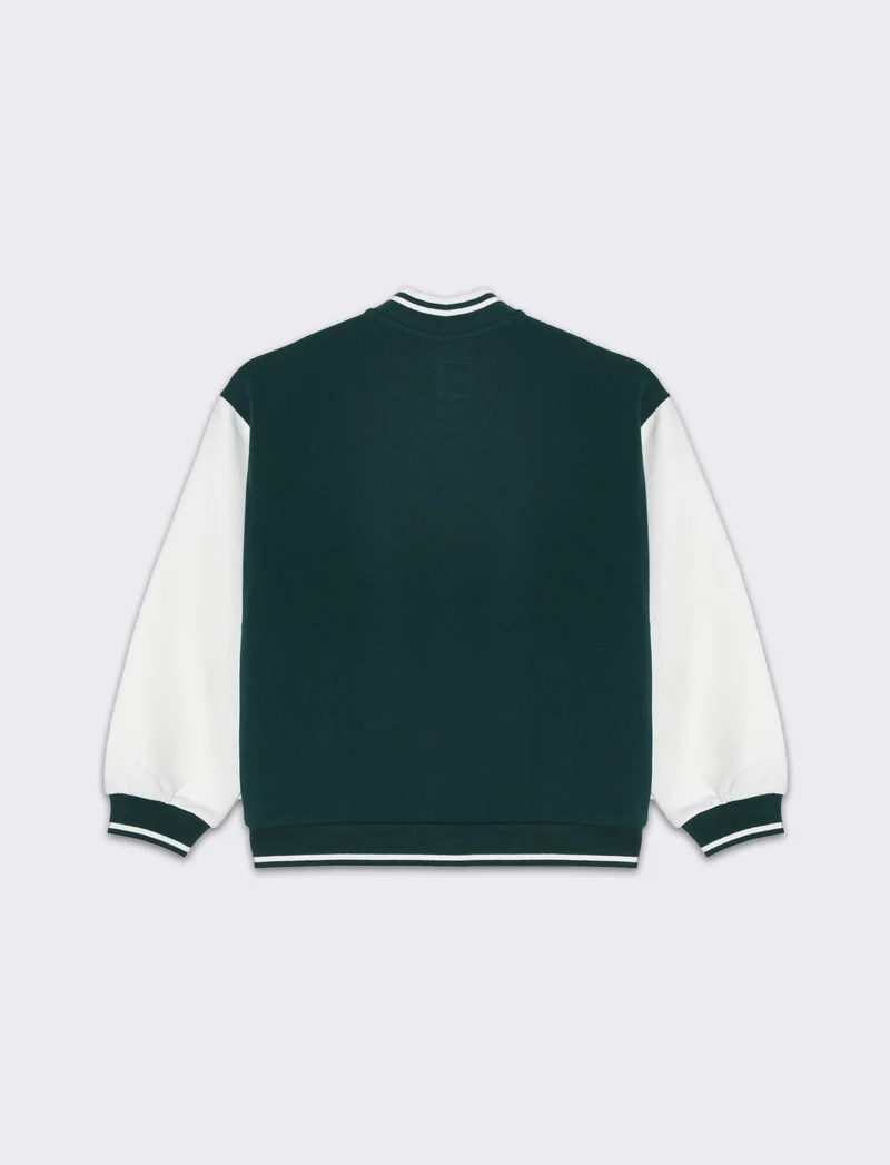 Felpa college da bambino - Verde