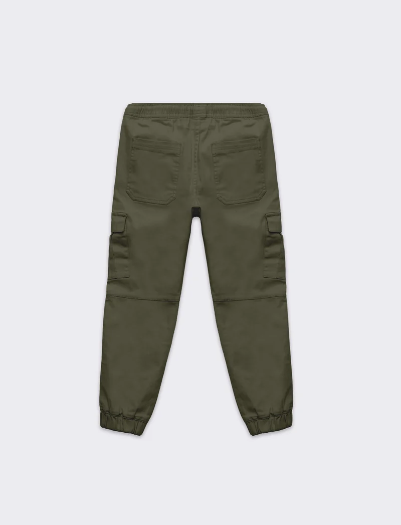 Pantaloni cargo da bambino - Verde militare