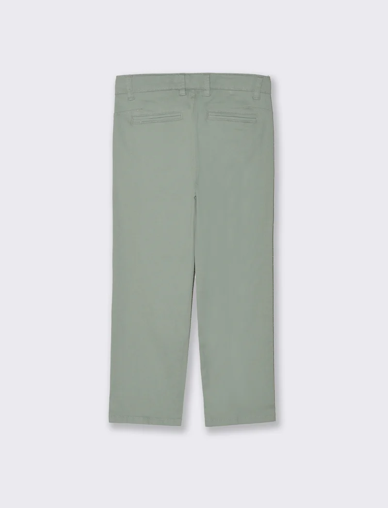 Pantaloni regular da bambino - Verde salvia