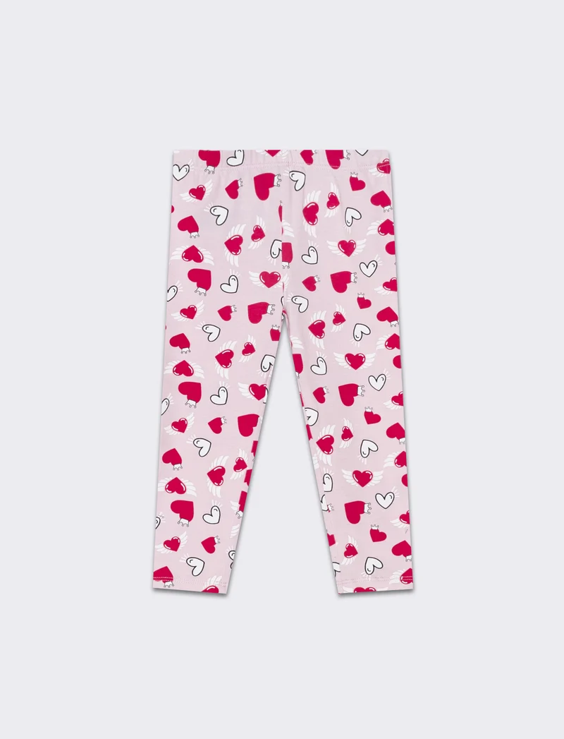 Leggings all over da neonata - Rosa