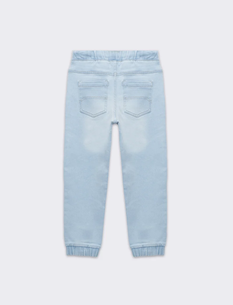 Jogger in denim da bambino - Denim chiaro