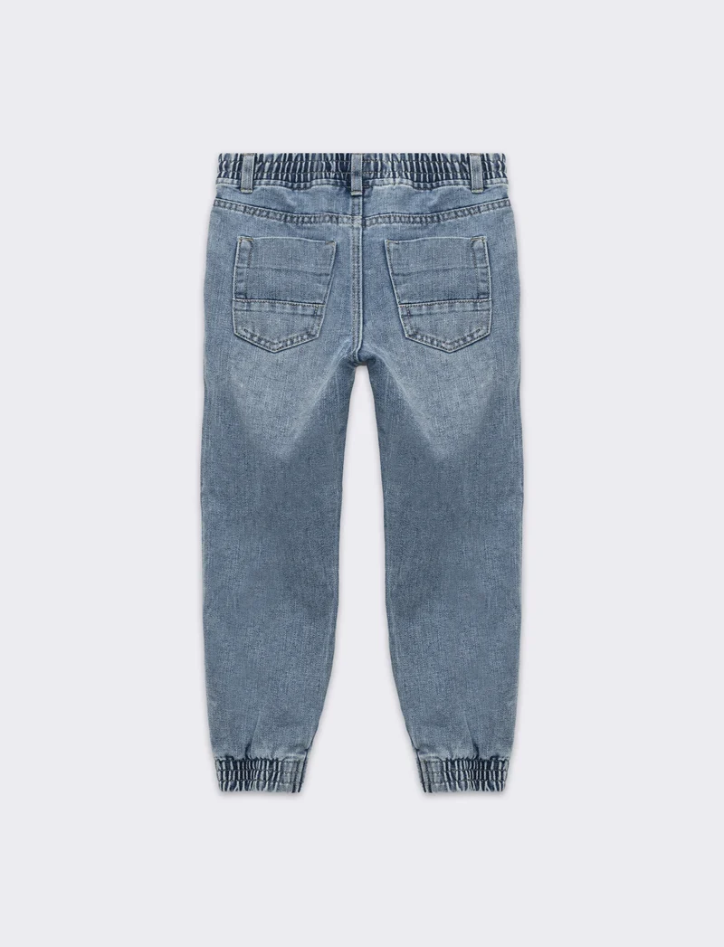 Jogger in denim da bambino - Denim chiaro