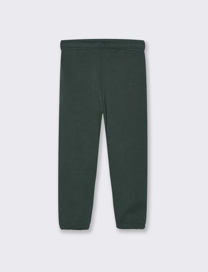 Jogger in felpa con tagli da bambino da bambino - Verde
