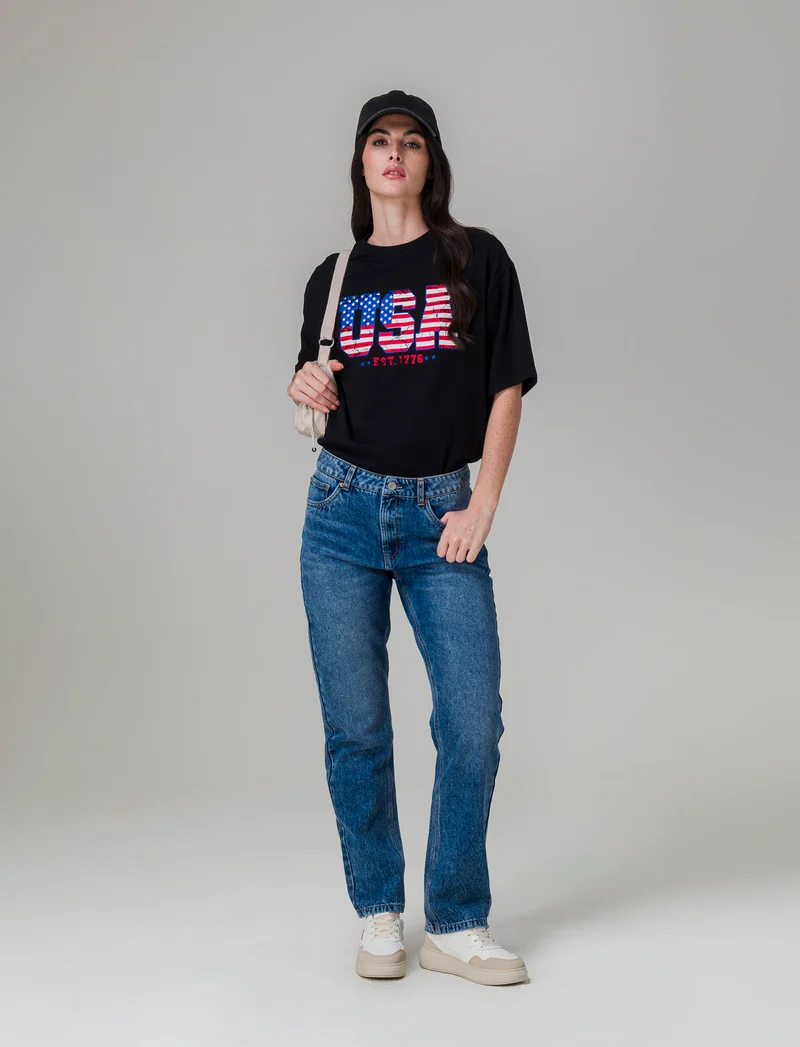 T-shirt stampata da donna - var 2