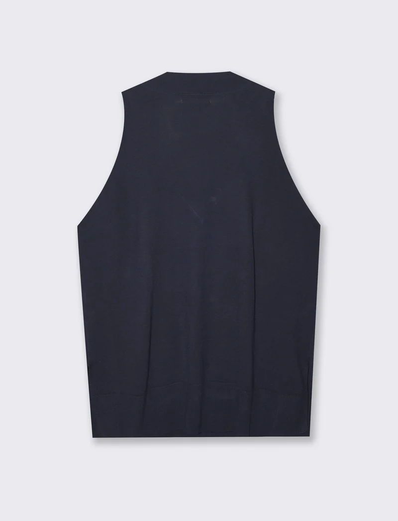 Maglia giro manica da donna - Blu
